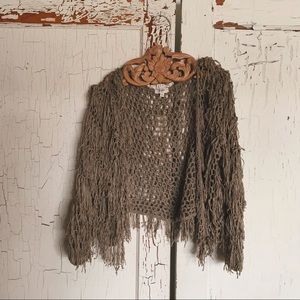Funky Shag Knit Cardigan